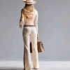 European and American women's clothing Amazon 25 Autumn/winter color-blocking and striped knitted long-sleeved hooded jumpsuit Application Scenario